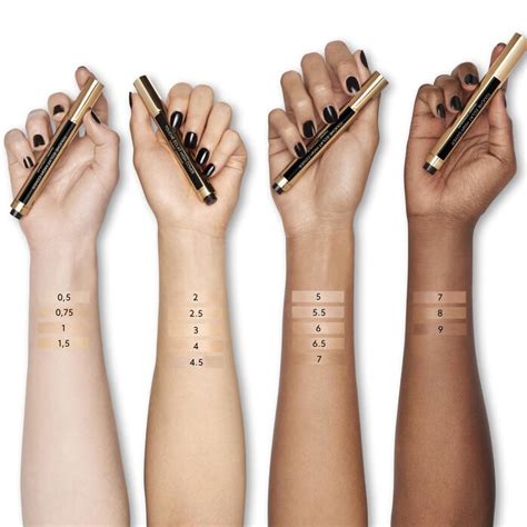 ysl touche éclat glow shot|ysl touche eclat colour chart.